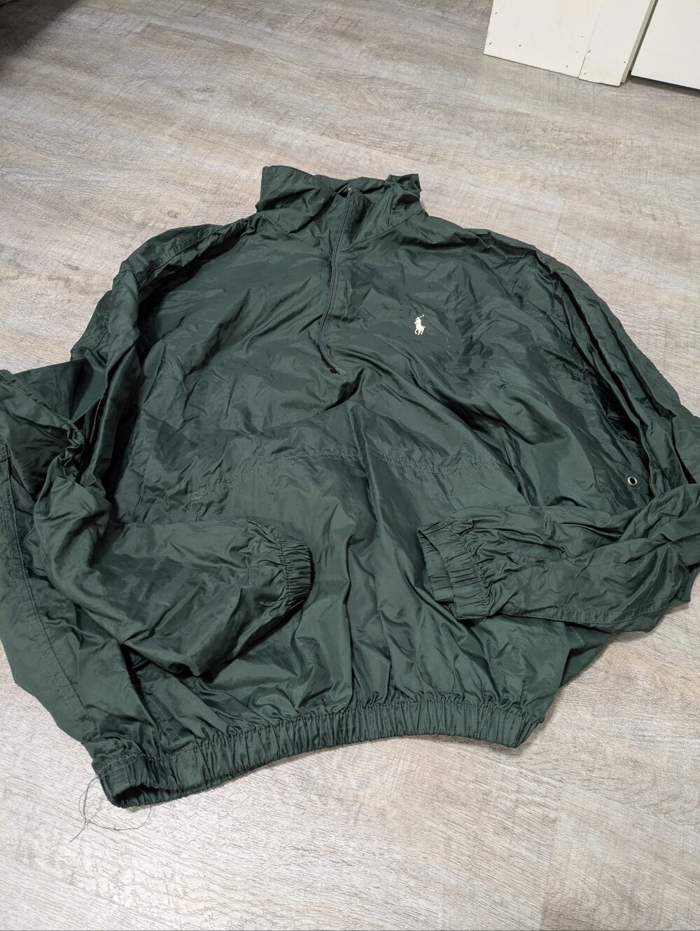 Flawed Vintage Dark Green Polo Ralph Lauren Windbreaker
